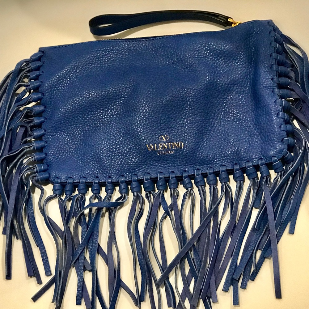 Valentino Fringe Clutch new with tags!